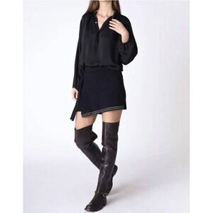 Muche & Muchette bobby Side Wrap Studded Shorts One Size 4.5" Inseam S/Med‎ Soft